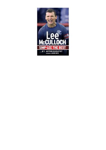 Simplee The Best My Autobiography Lee Mcculloch