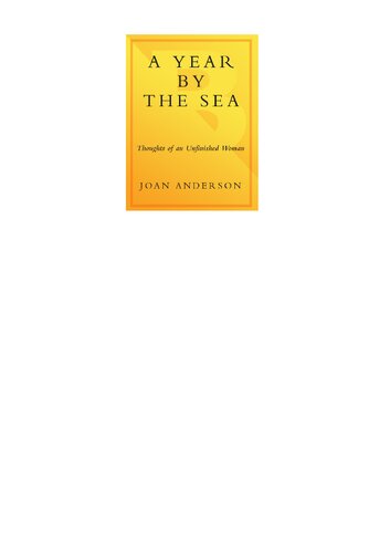 A Year By The Sea Joan Anderson