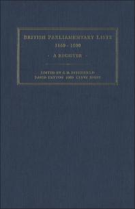 British Parliamentary Lists 16601880 A Register 1st Edition G M Ditchfield David Hayton Clyve Jones