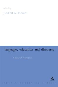 Language Education And Discourse Functional Approaches 1st Edition Joseph Foley