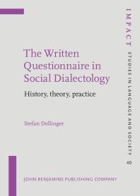 The Written Questionnaire In Social Dialectology History Theory Practice 1st Edition Stefan Dollinger