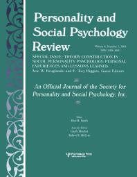 Theory Construction In Social Personality Psychology Personal Experiences And Lessons Learned A Special Issue Of Personality And Social Psychology Review Arie W Kruglanski E Tory Higgins