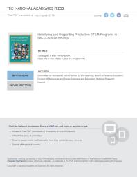 Identifying And Supporting Productive Stem Programs In Outofschool Settings 1st Edition