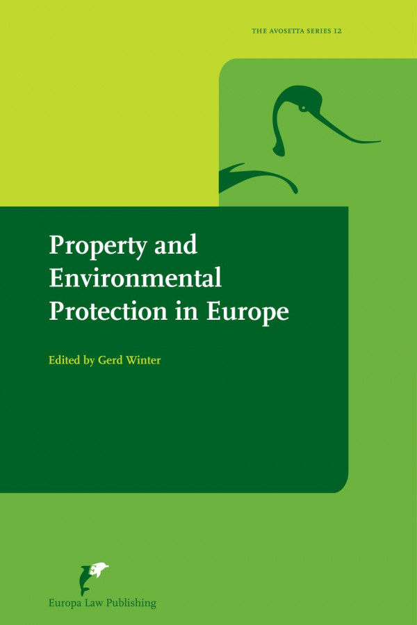 Property And Environmental Protection In Europe Gerd Winter