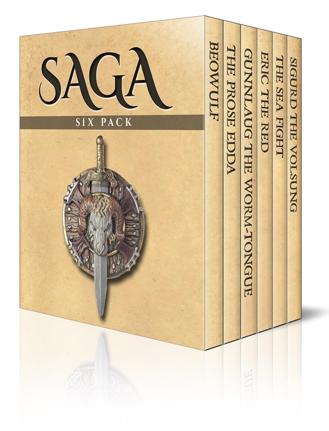 Saga Six Pack Beowulf The Prose Edda Gunnlaug The Wormtongue Eric The Red The Sea Fight And Sigurd The Volsung Illustrated Anonymous Snorri Sturluson William Morris