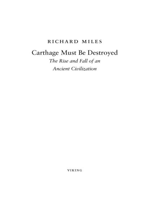 Carthage Must Be Destroyed Richard Miles