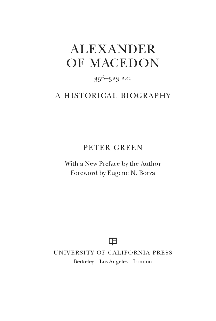 Alexander Of Macedon 356323 Bc Peter Green