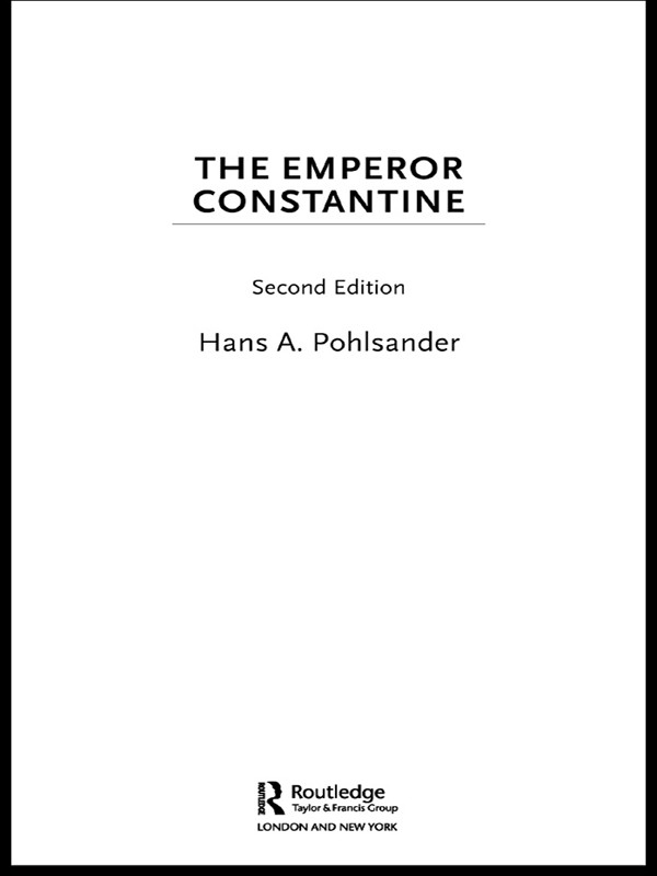 Emperor Constantine Pohlsander Hans A