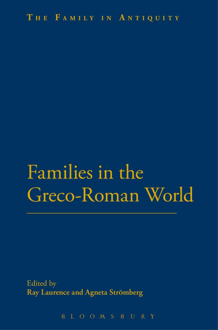 Families In The Grecoroman World Stromberg Agnetalaurence