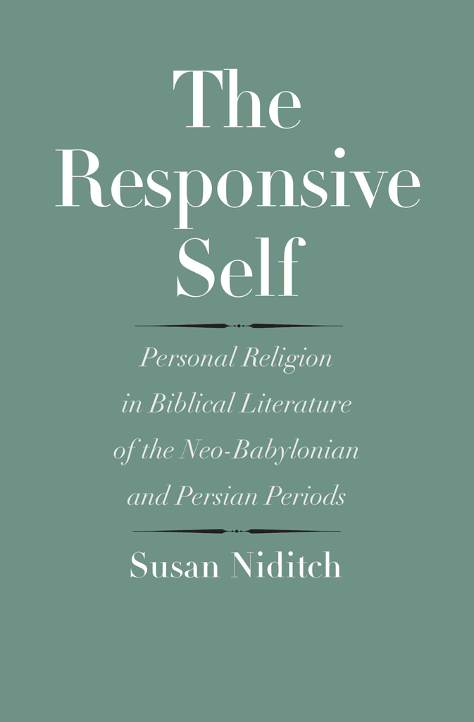 The Responsive Self Susan Niditch