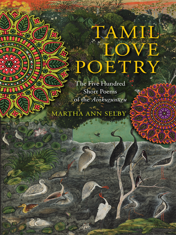 Tamil Love Poetry Martha Ann Selby