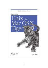 Learning Unix For Mac Os X Tiger 1st Edition Dave Taylor