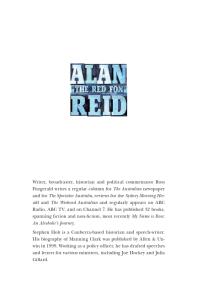 Alan The Red Fox Reid Pressman Par Excellence Pressman Par Excellence 1st Edition Ross Fitzgerald Stephen Holt Laurie Oakes