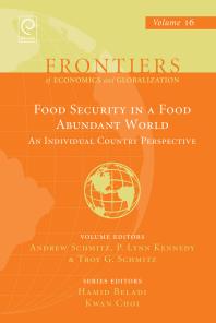 Food Security In A Food Abundant World An Individual Country Perspective Andrew Schmitz P Lynn Kennedy Troy G Schmitz P Lynn Kennedy Troy G Schmitz