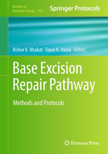 Base Excision Repair Pathway Methods And Protocols Methods In Molecular Biology 2701 1st Ed 2023 Kishor K Bhakat Editor