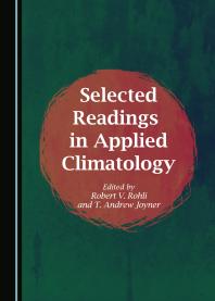 Selected Readings In Applied Climatology 1st Edition Robert V Rohli