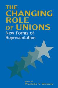 The Changing Role Of Unions New Forms Of Representation 1st Edition Phanindra V Wunnava