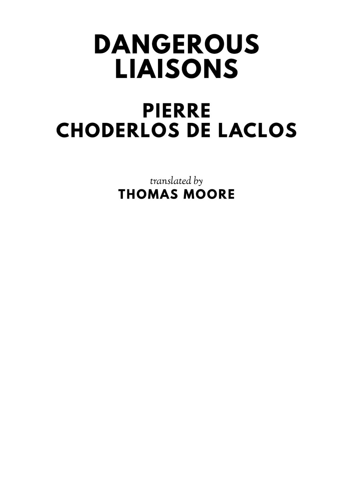 Dangerous Liaisons Pierre Choderlos De Laclos