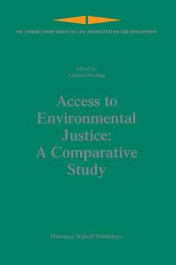 Access To Environmental Justice A Comparative Study 1st Edition Andrew Harding