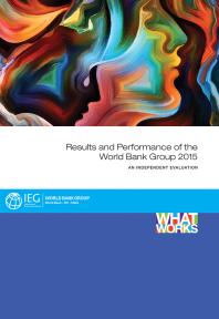 Results And Performance Of The World Bank Group 2015 1st Edition Ieg