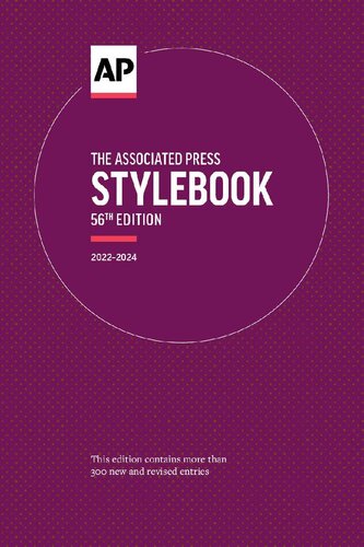 Associated Press Stylebook 56th Edition Associated Press