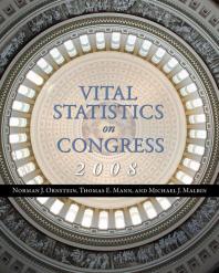 Vital Statistics On Congress 2008 2008th Edition Norman J Ornstein Thomas E Mann Michael J Malbin