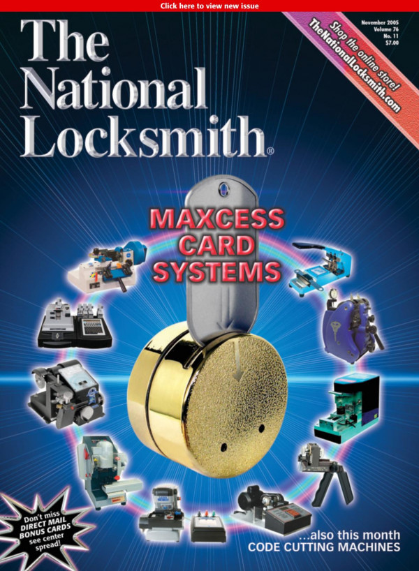 The National Locksmith Volume 76 Number 11 11th Edition The National Locksmith