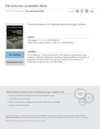 Triennial Review Of The National Nanotechnology Initiative 1st Edition And Medicine Engineering National Academies Of Sciences Division On Engineering And Physical Sciences National Materials And Manufacturing Board Committee On Triennial Review Of The National Nanotechnology Initiative