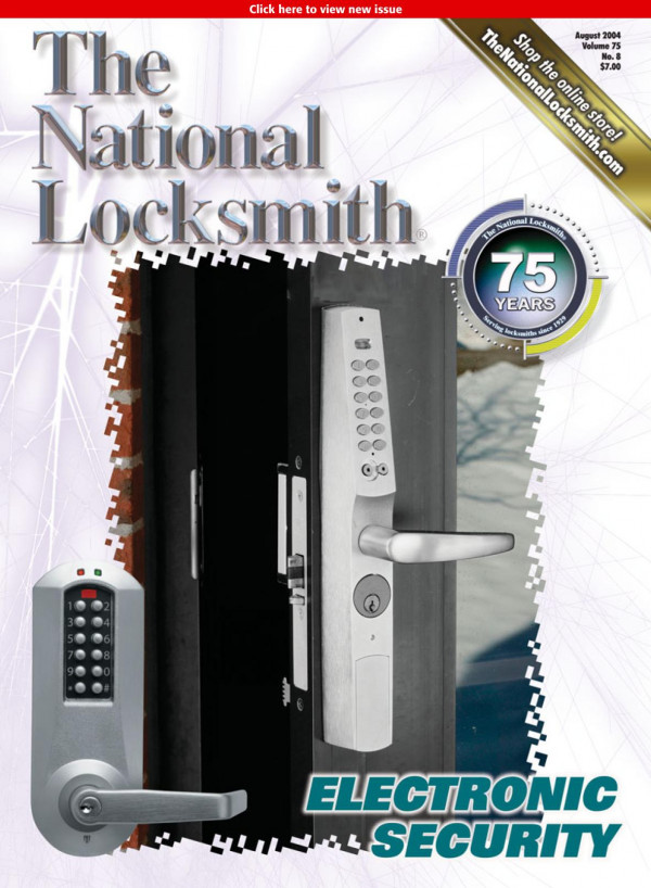 The National Locksmith Volume 75 Number 8 8th Edition The National Locksmith