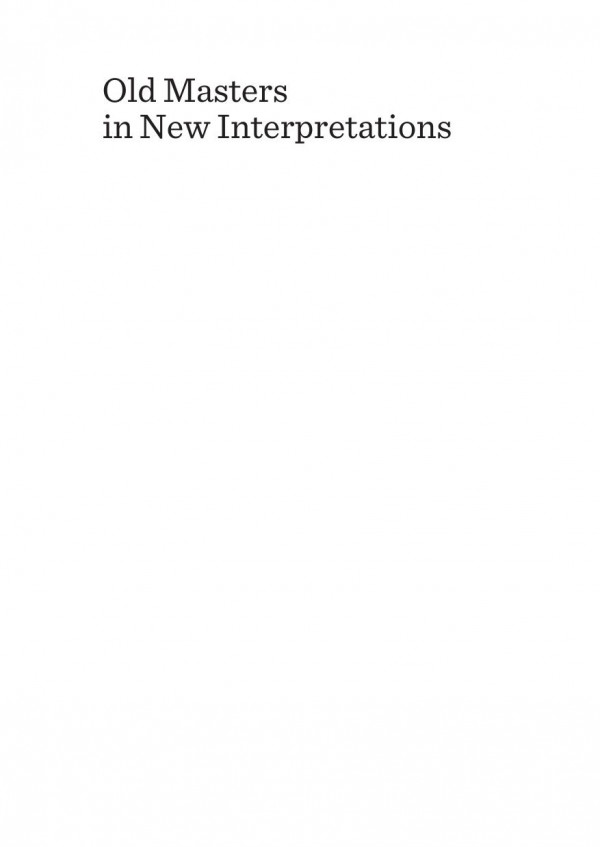 Old Masters In New Interpretations Readings In Literature And Visual Culture 1st Edition Anna Kwiatkowska
