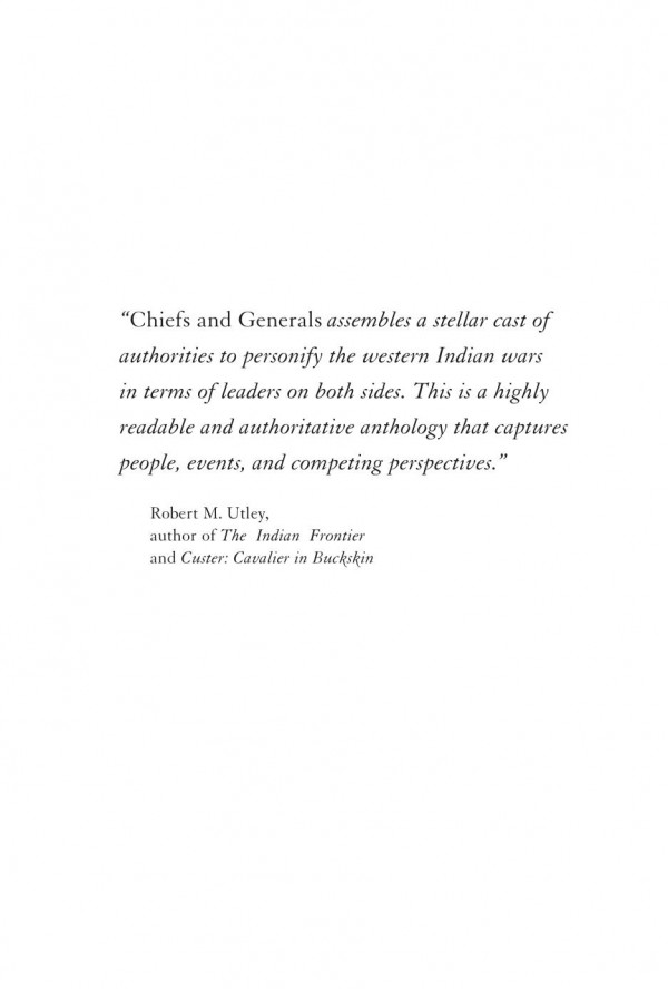 Chiefs And Generals Nine Men Who Shaped The American West Glenda Riley Richard W Etulain