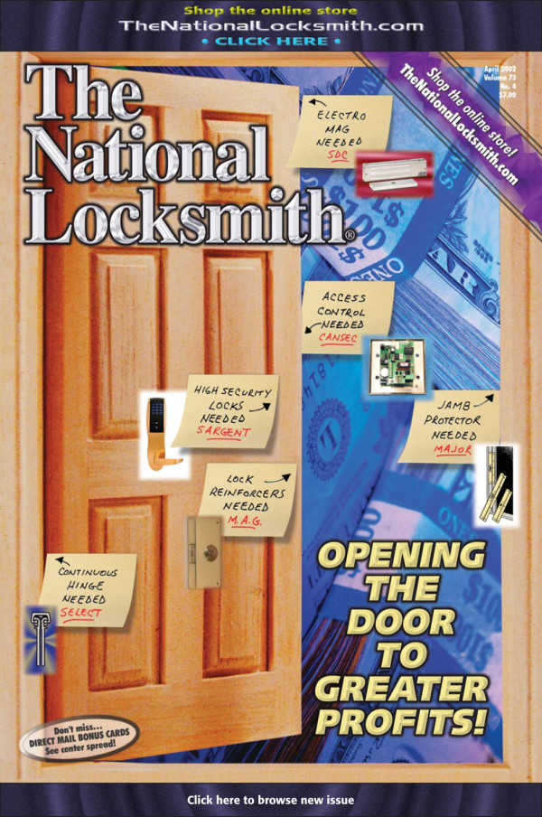 The National Locksmith Volume 73 Number 4 4th Edition The National Locksmith