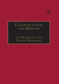 Causation In Law And Medicine 1st Edition Danuta Mendelson Ian Freckelton