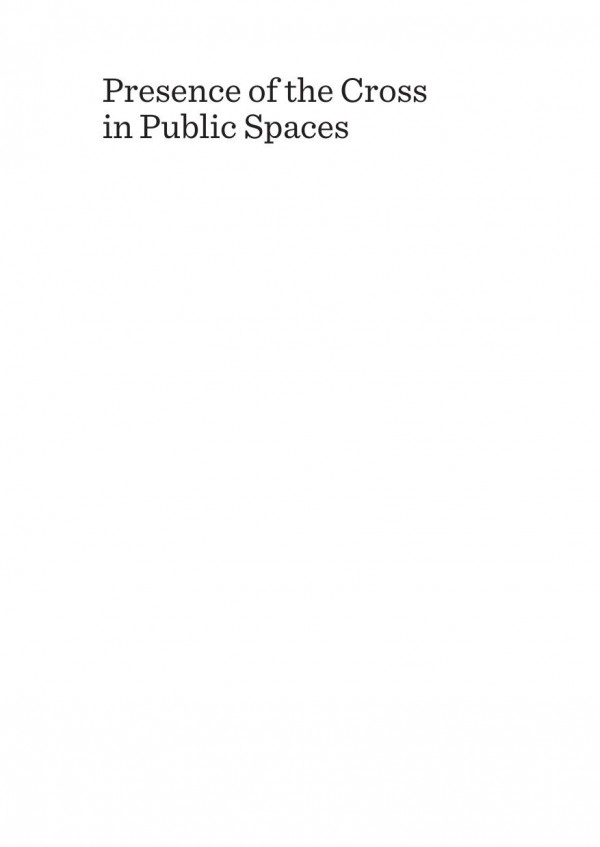 Presence Of The Cross In Public Spaces Experiences Of Selected European Countries 1st Edition Piotr Stanisz Micha Zawilak Marta Ordon