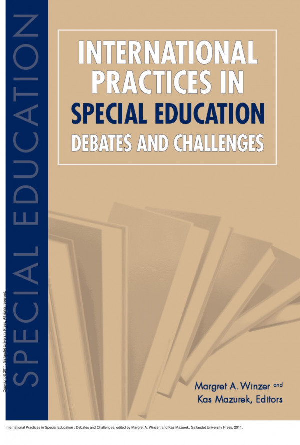 International Practices In Special Education Debates And Challenges 1st Edition Margret A Winzer Kas Mazurek