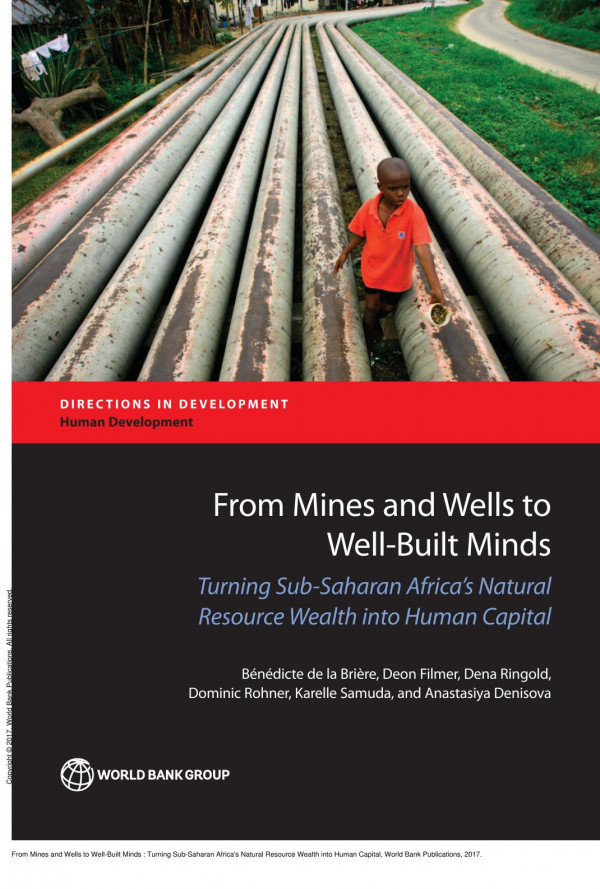 From Mines And Wells To Wellbuilt Minds Turning Subsaharan Africas Natural Resource Wealth Into Human Capital 1st Edition Bndicte De La Brire Deon Filmer Dena Ringold Dominic Rohner Anastasiya Denisova
