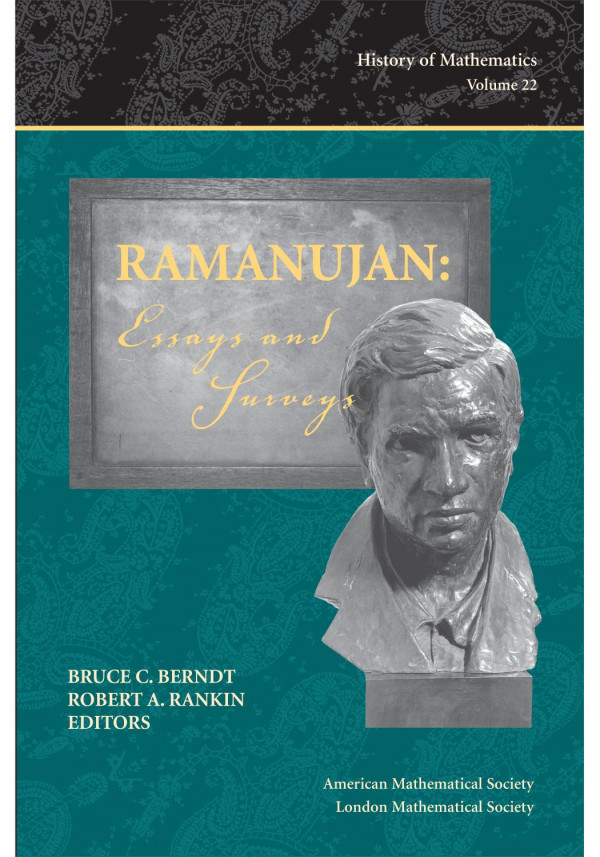 Ramanujan Essays And Surveys 1st Edition Bruce C Berndt Robert A Rankin