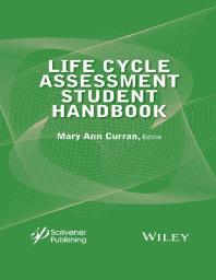 Life Cycle Assessment Student Handbook Mary Ann Curran
