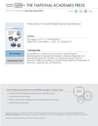 A New Vision For Centerbased Engineering Research 1st Edition And Medicine Engineering National Academies Of Sciences National Academy Of Engineering Division On Engineering And Physical Sciences National Materials And Manufacturing Board Committee On A Vision For The Future Of Centerbased Multidisciplinary Eng
