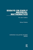 Essays On Early Medieval Mathematics Menso Folkerts Taylor Francis Group