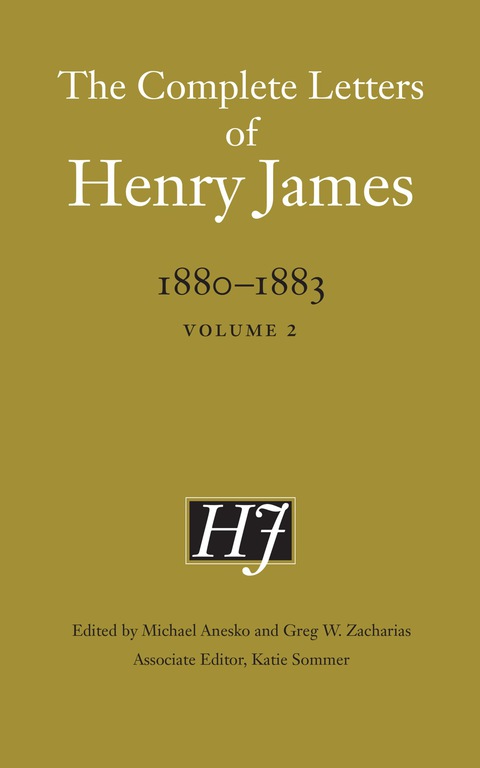 The Complete Letters Of Henry James 18801883 Volume 2 5th Edition Henry James