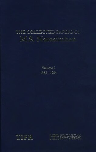 The Collected Papers Vol 1 19561984 Narasimhan Ms