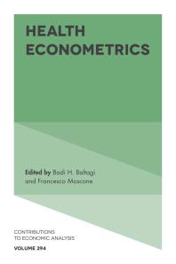 Health Econometrics 1st Edition Badi H Baltagi Francesco Moscone