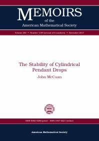 The Stability Of Cylindrical Pendant Drops 1st Edition John Mccuan