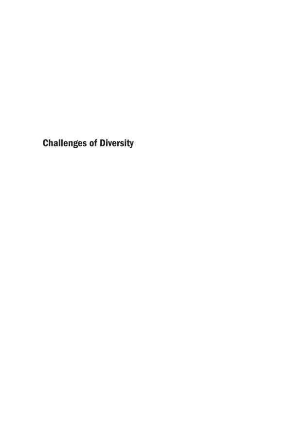 Challenges Of Diversity Essays On America 1st Edition Werner Sollors