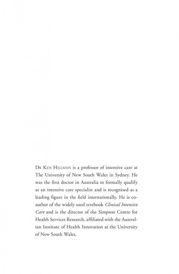 Vital Signs Stories From Intensive Care 1st Edition Ken Hillman