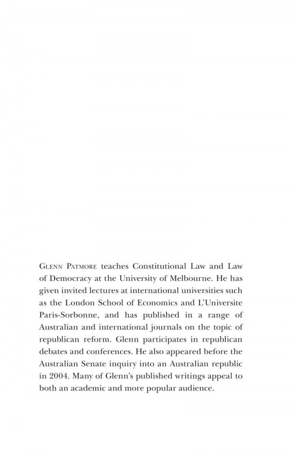 Choosing The Republic 1st Edition Glenn Patmore