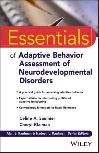 Essentials Of Adaptive Behavior Assessment Of Neurodevelopmental Disorders Cheryl Klaiman Celine A Saulnier