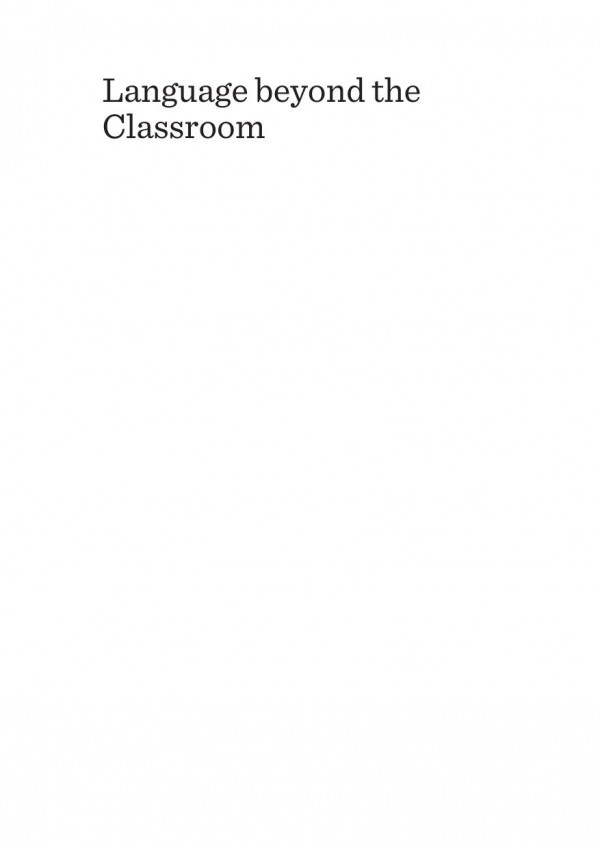 Language Beyond The Classroom A Guide To Communitybased Learning For World Language Programs 1st Edition Jann Purdy