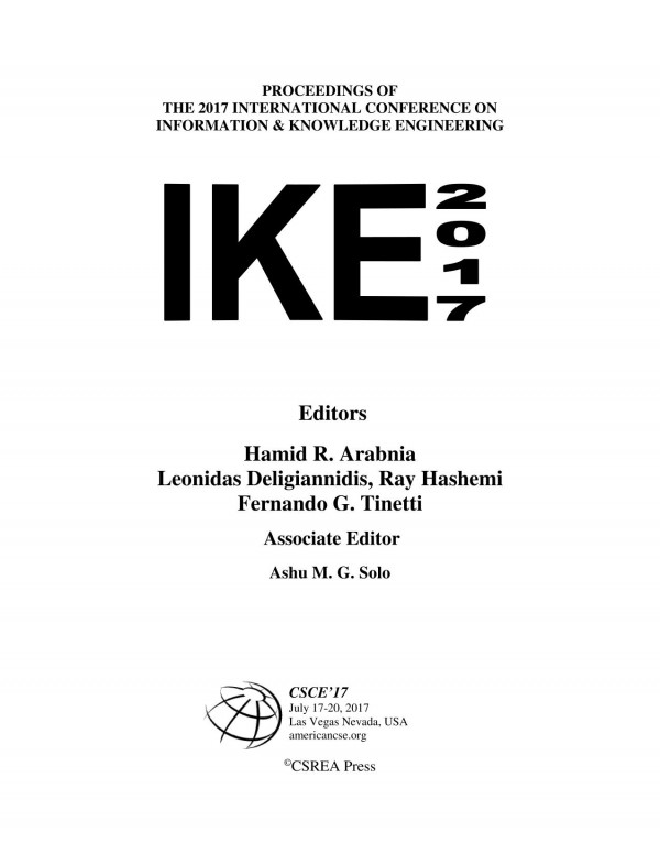 Information And Knowledge Engineering 1st Edition Hamid R Arabnia Leonidas Deligiannidis Ray R Hashemi Fernando G Tinetti